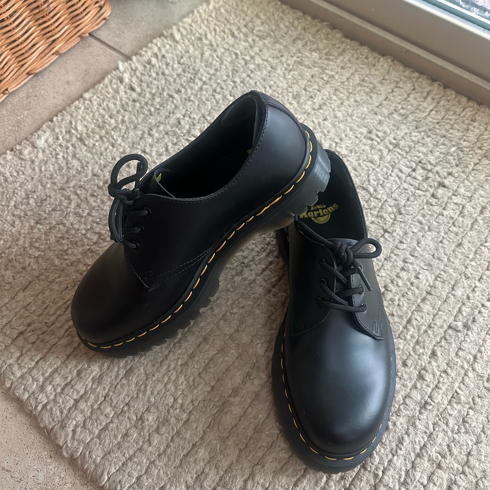 Dr. Martens Black Leather Lace-Up Shoes